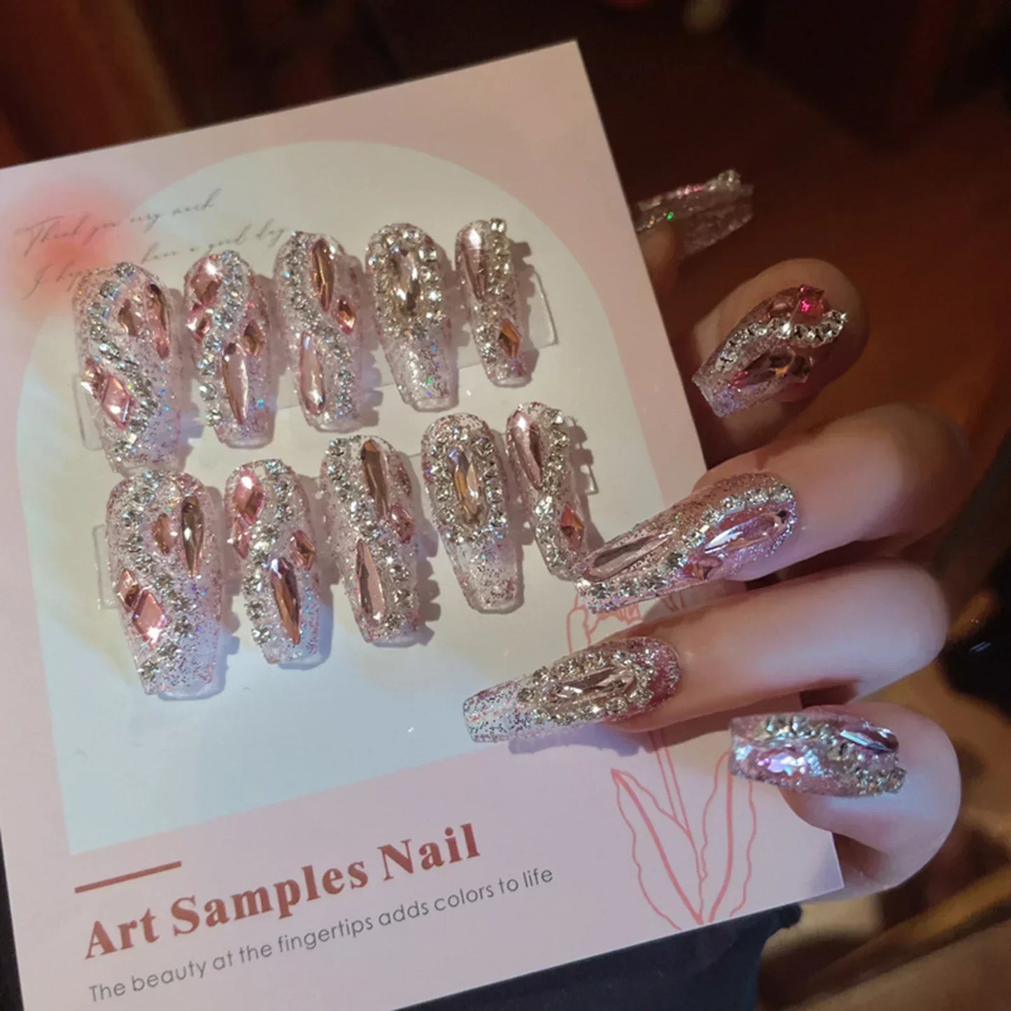 24Pcs Cute Bow Press-On Nails