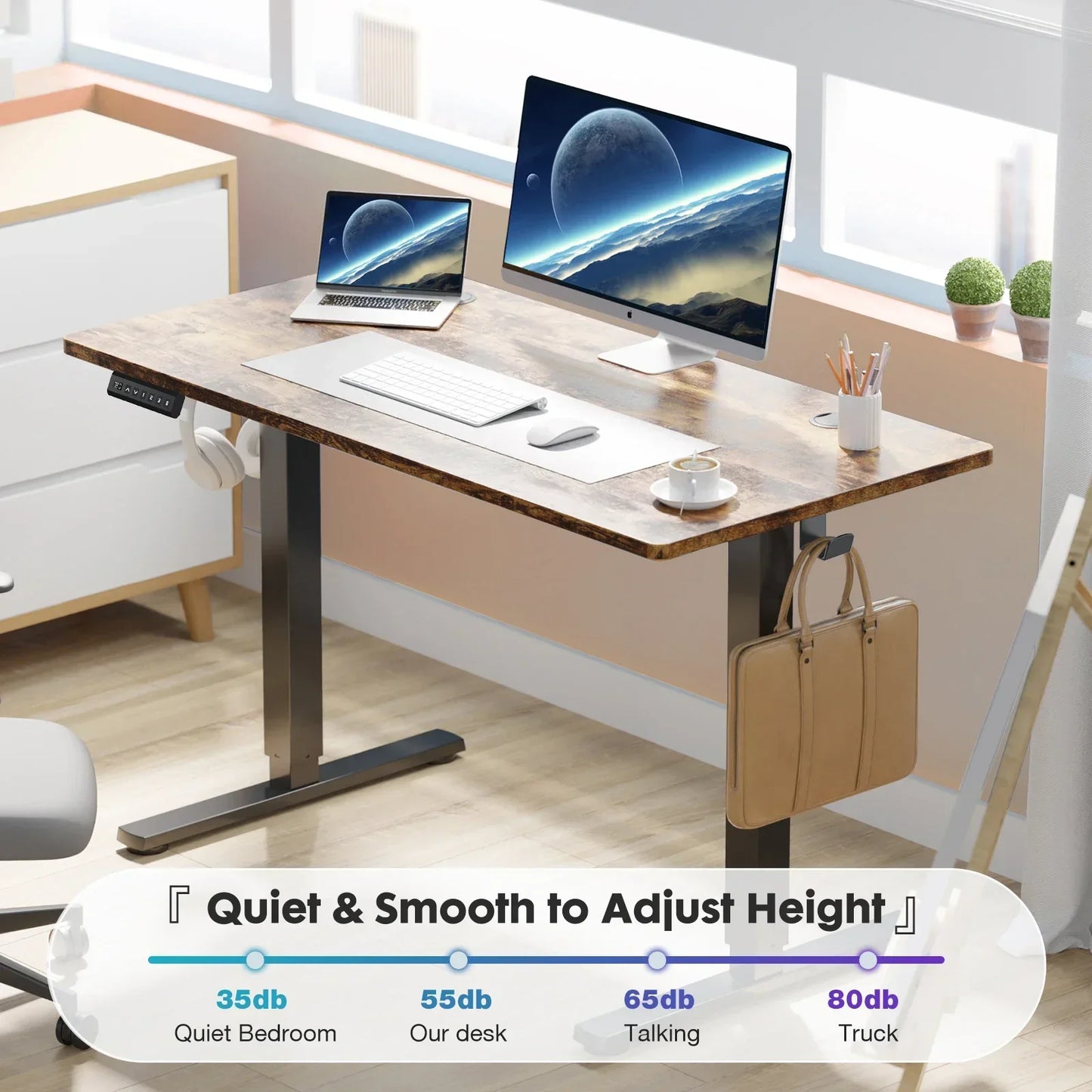 JHK 63x24" Electric Standing Desk