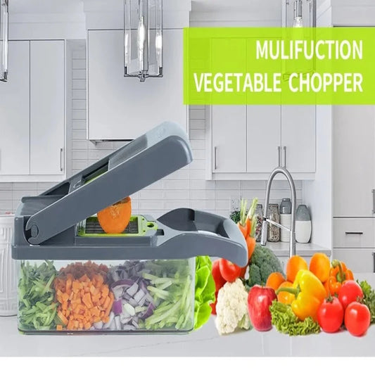 16 in 1 Multifunctional Vegetable Slicer Cutter Shredders Slicer With Basket
