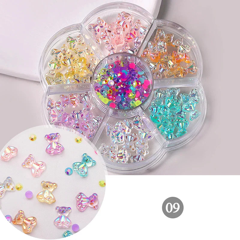 6Grids 3D Nail Art Decorations