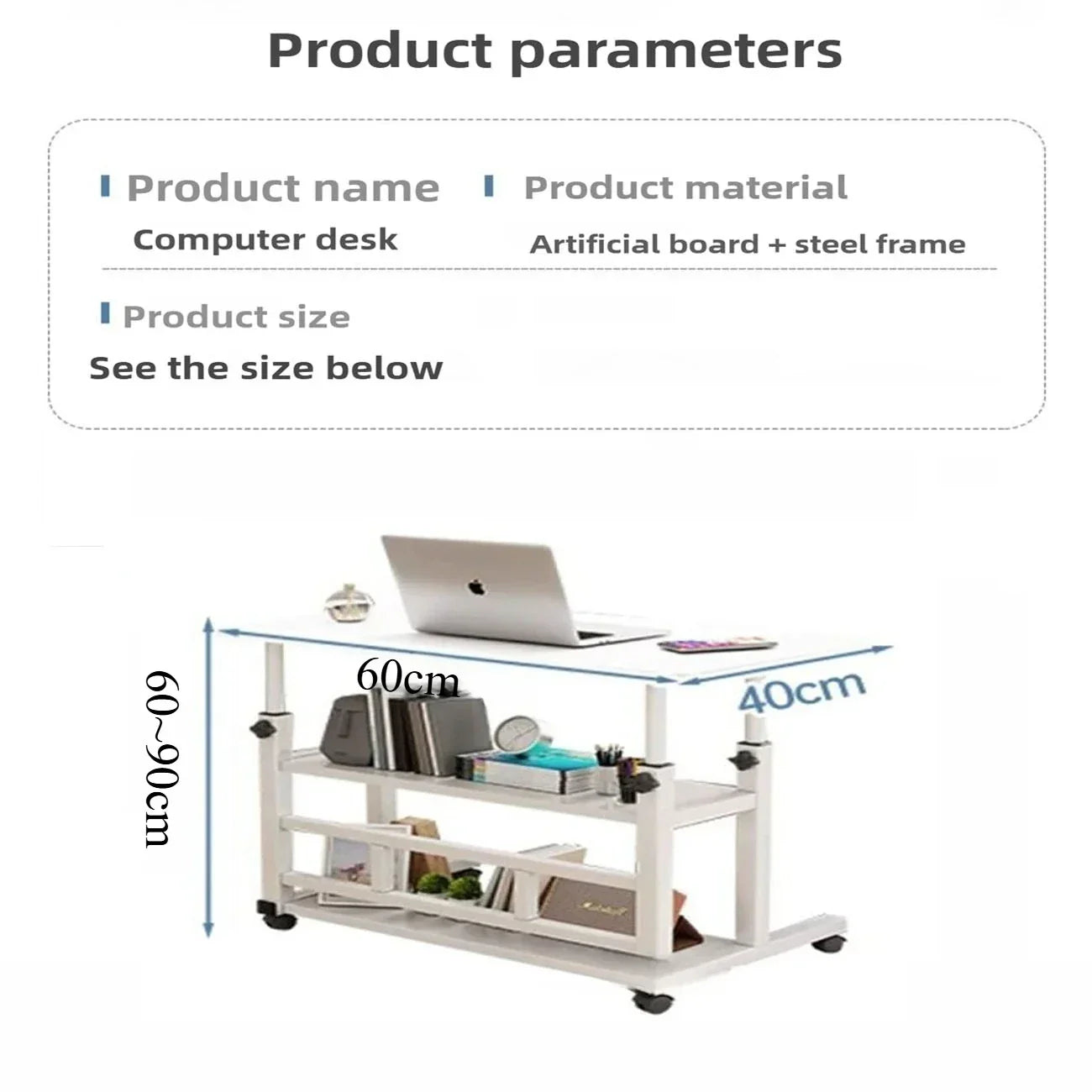 Adjustable Movable Bedside Desk