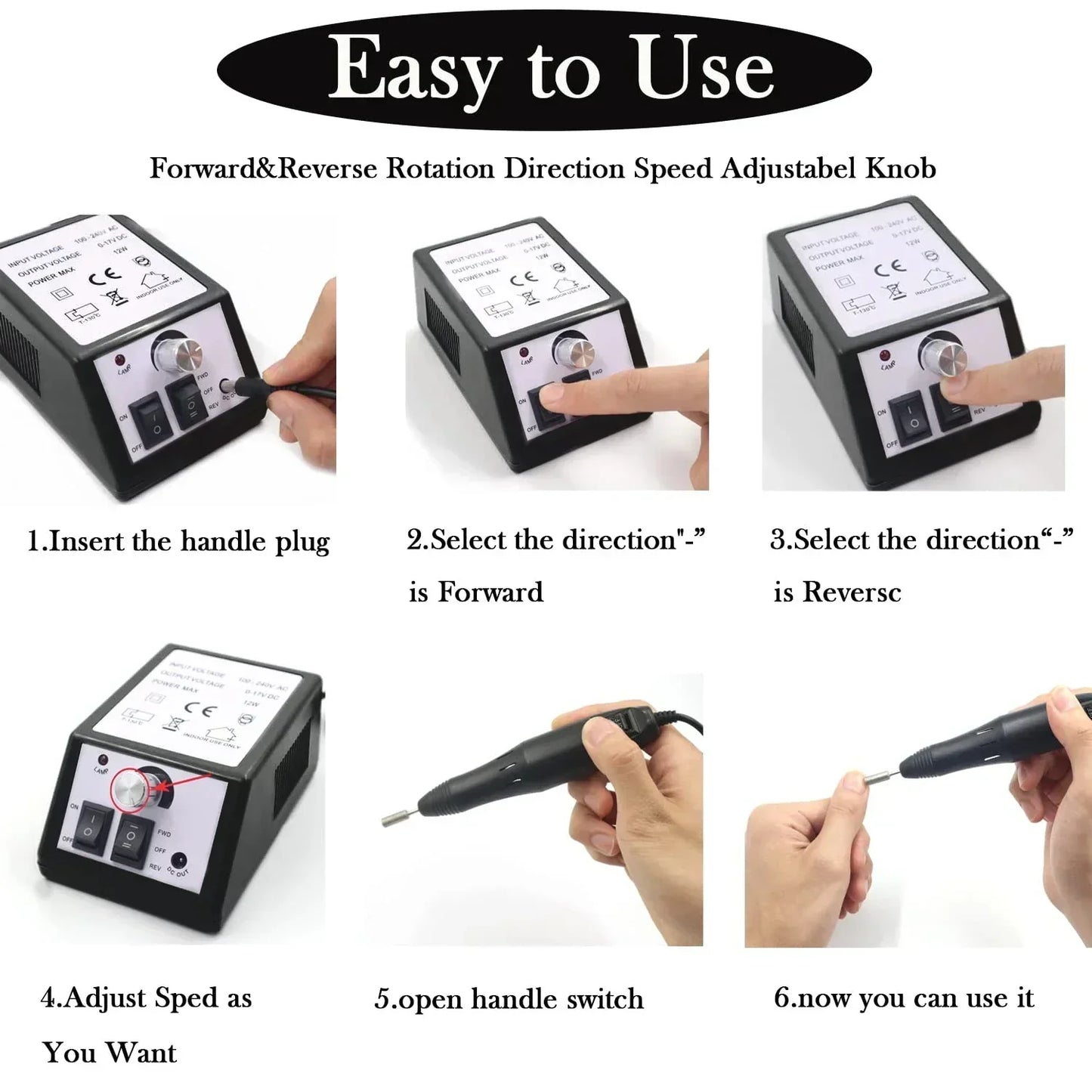 Professional Electric Nail Drill Machine