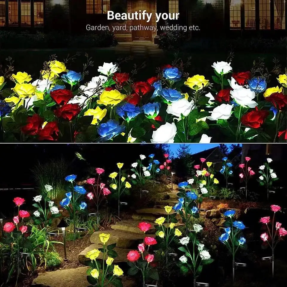 Solar Rose Garden Lights