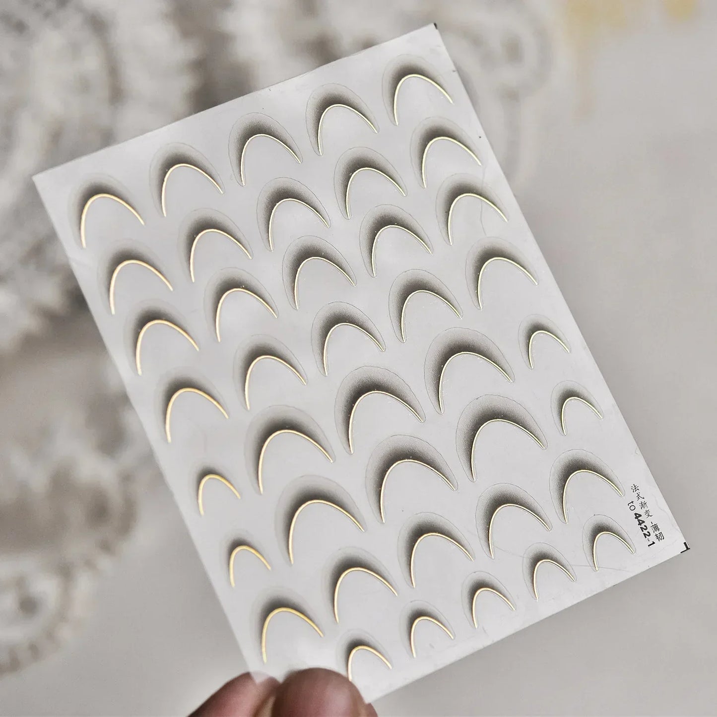 5D Spider Web Nail Sticker