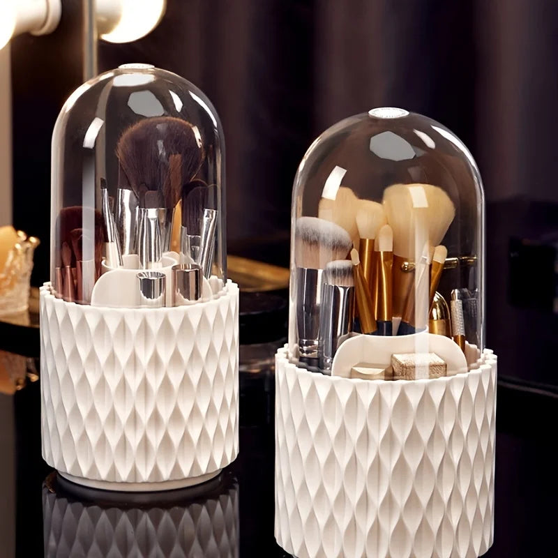 Rotary Makeup Brush Storage Barrel