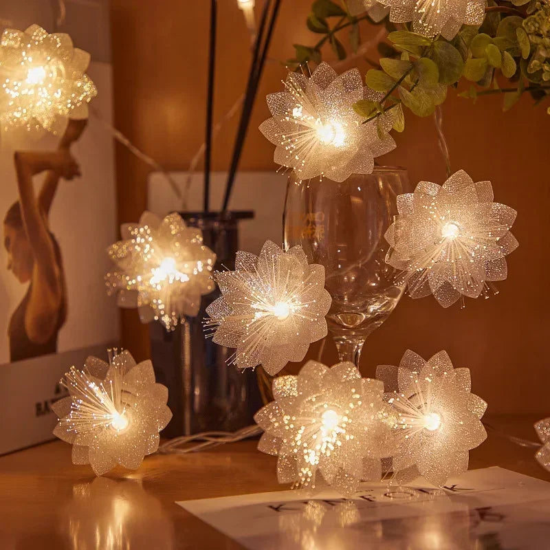 LED Fiber Optic Garland