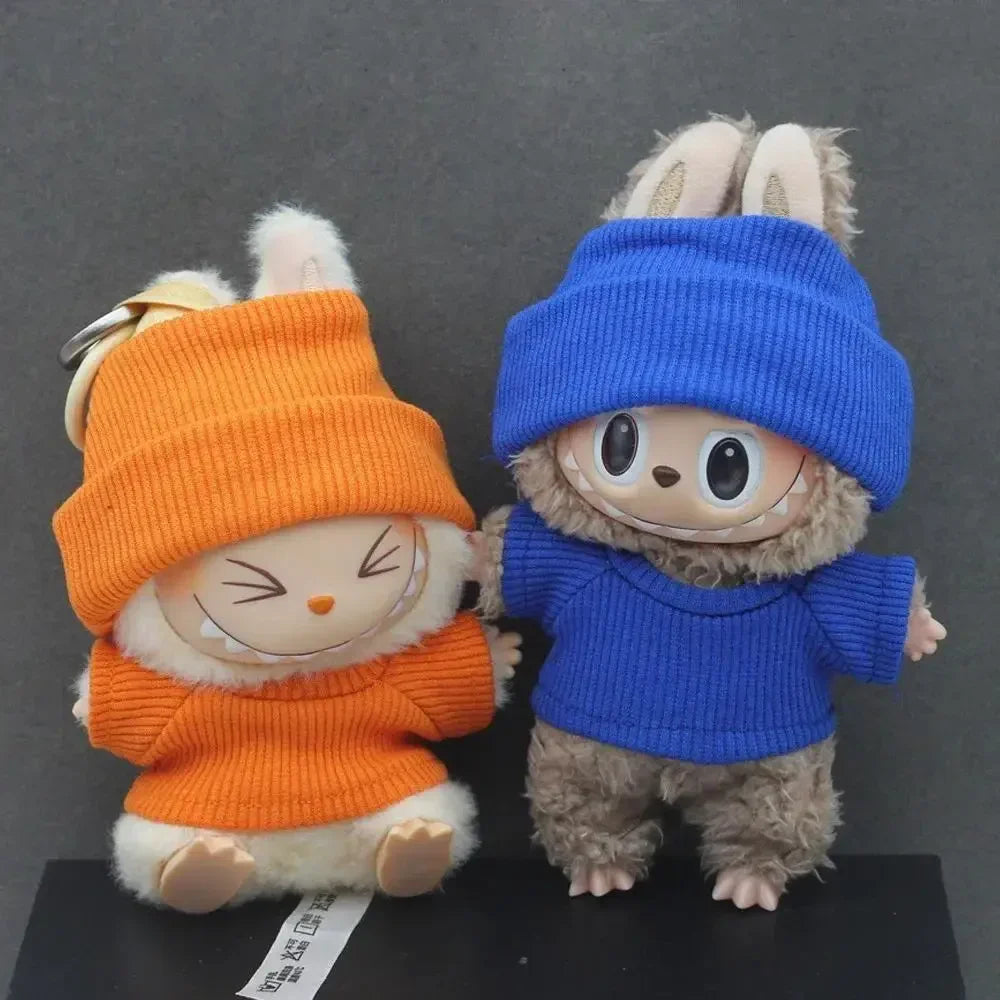 Labubu Solid Color Hoodie Set