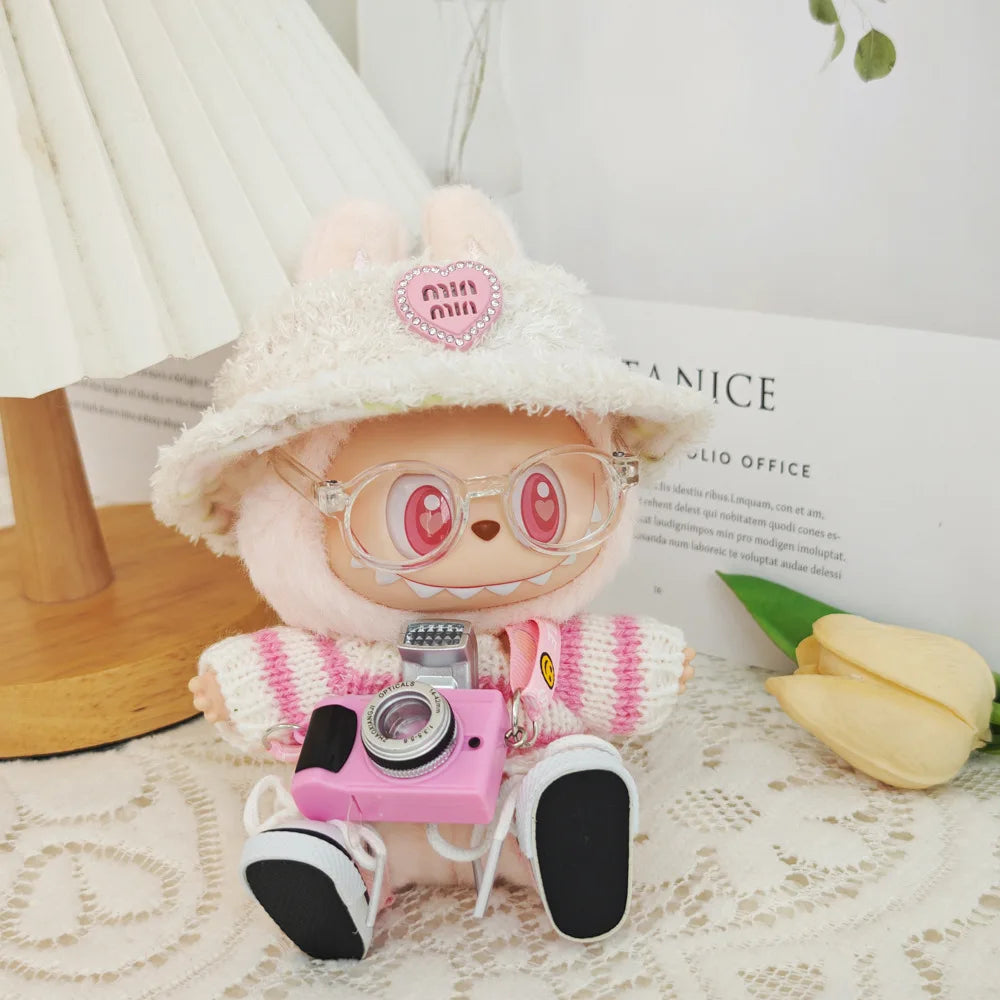 Labubu Clothes with Keyring Set