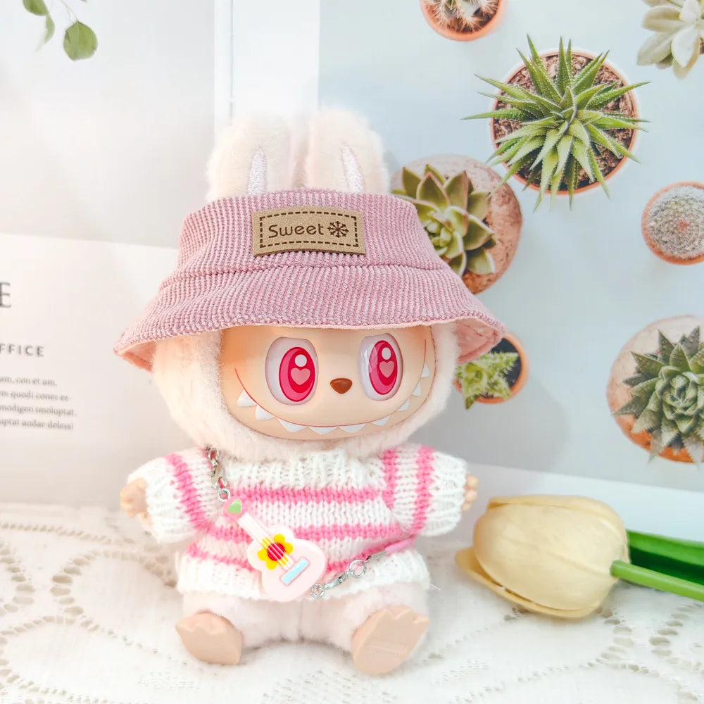 Labubu Clothes with Keyring Set