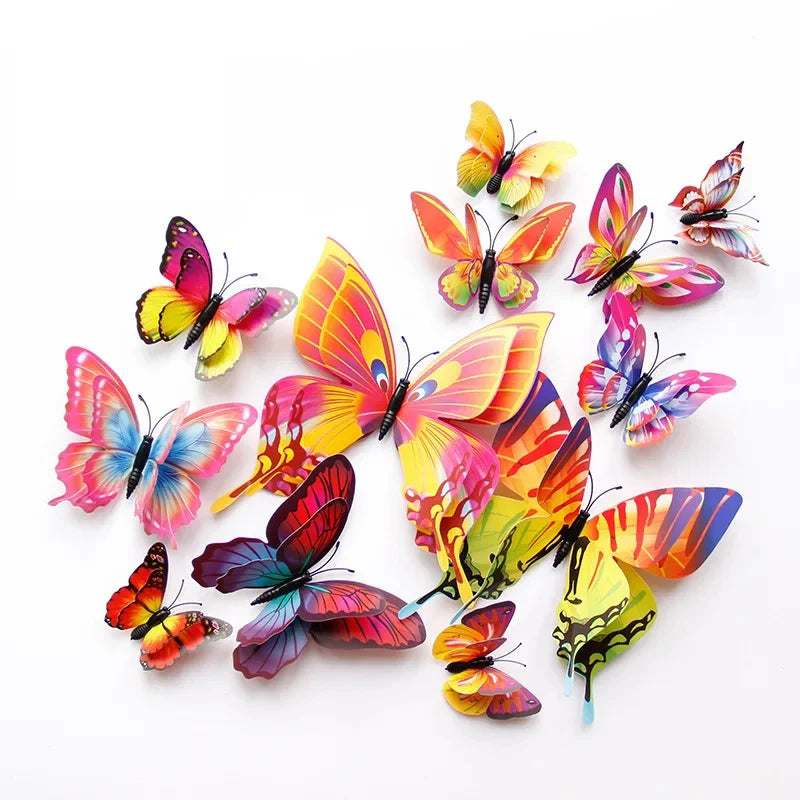 Vibrant Butterfly Fridge Magnets