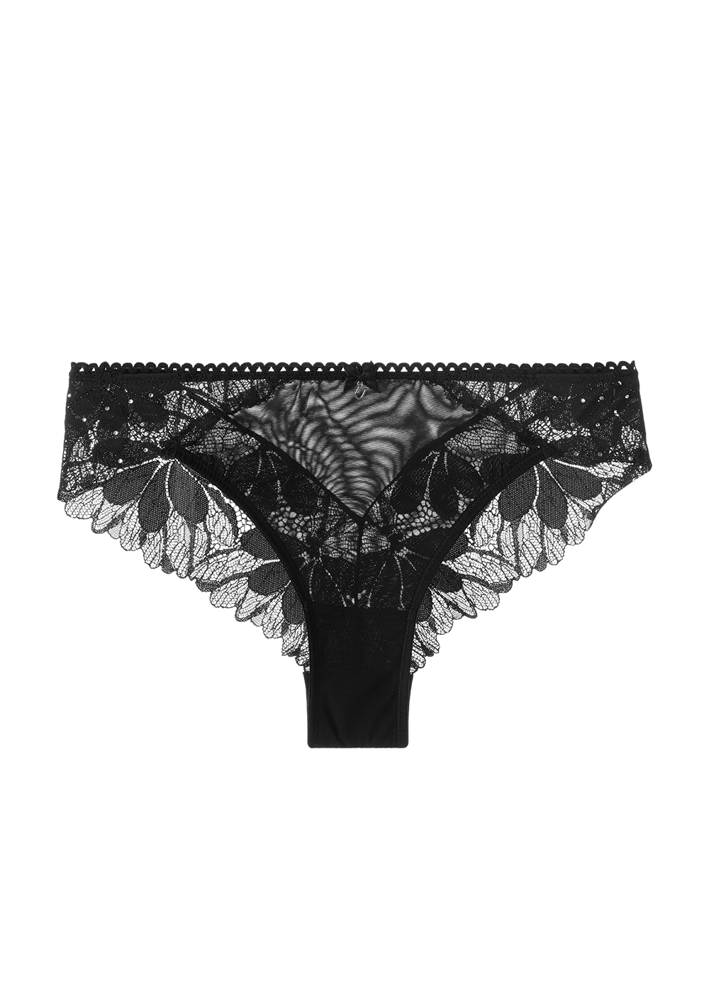 STELLA Sexy Floral Lace Hipter Panties with Rhinestones