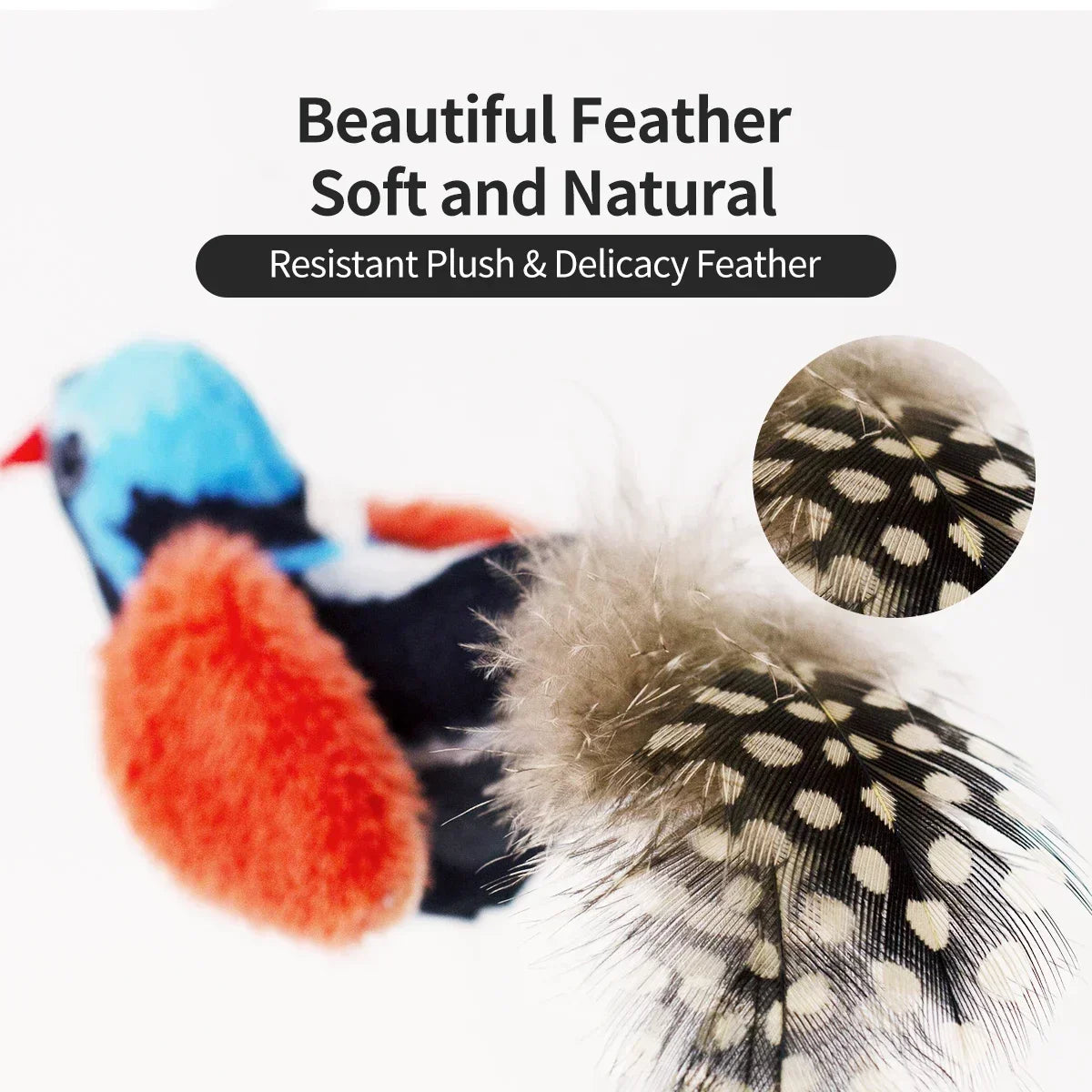 Realistic Chirping Bird Cat Toy