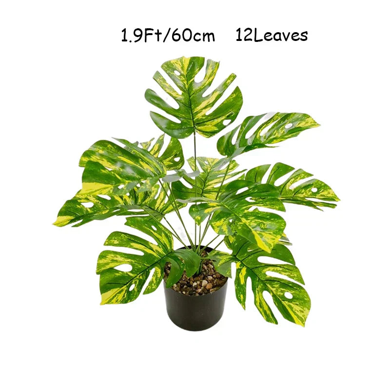 Large Artificial Monstera Tree