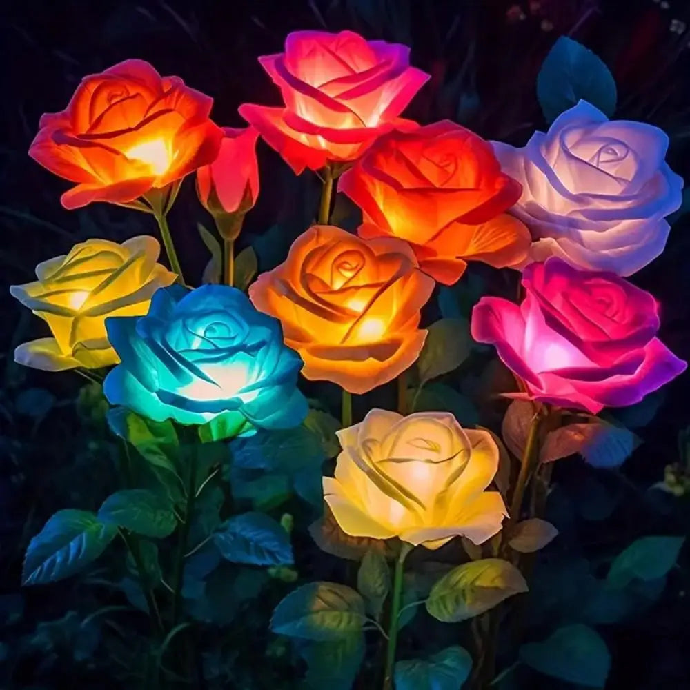Solar Rose Garden Lights