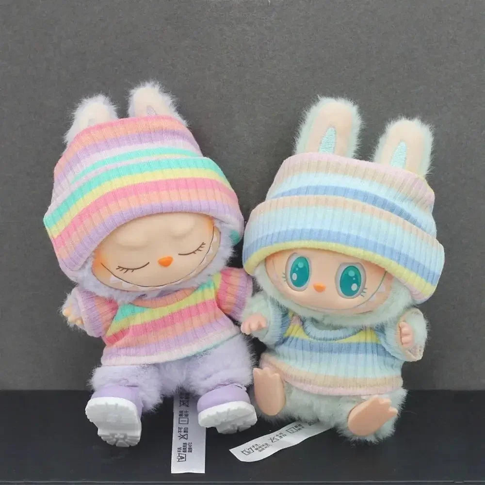 Labubu Solid Color Hoodie Set