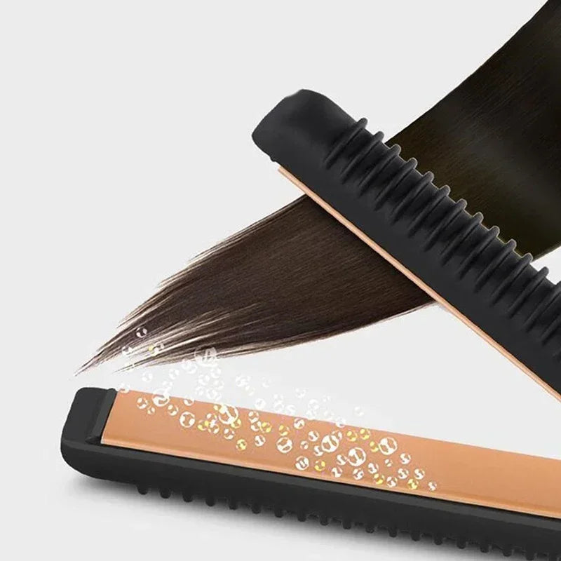 2-in-1 Mini Hair Straightener Curling Iron