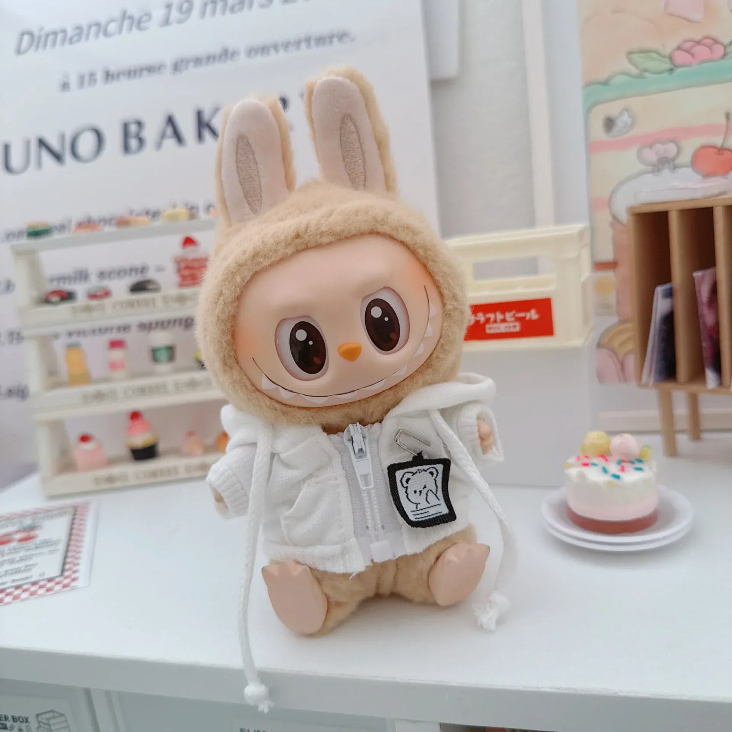 BULINBULIN Labubu Hoodie Pendant Outfit Set