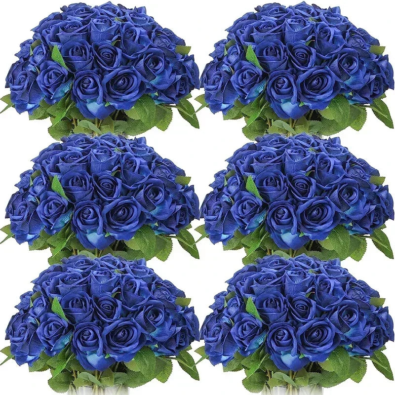 Velvet Artificial Rose Bouquet