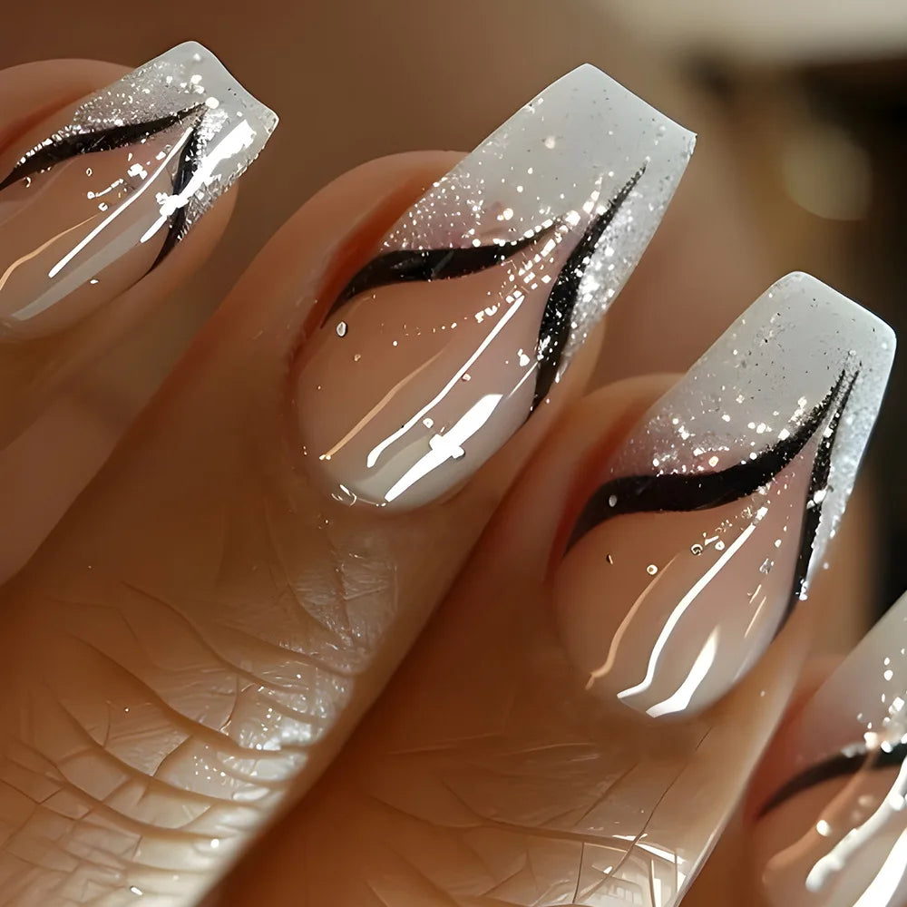 24Pcs Cute Bow Press-On Nails