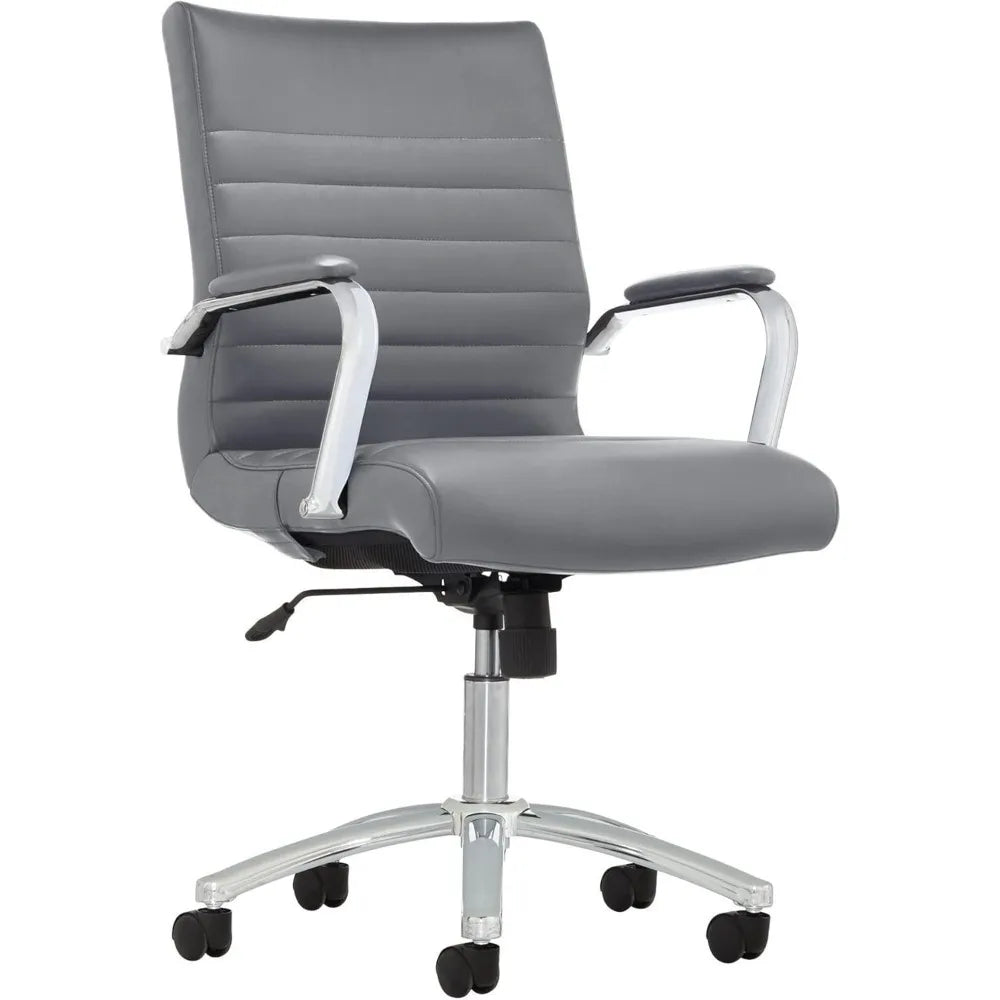 FEICHENG Winsley Mid-Back Leather Chair