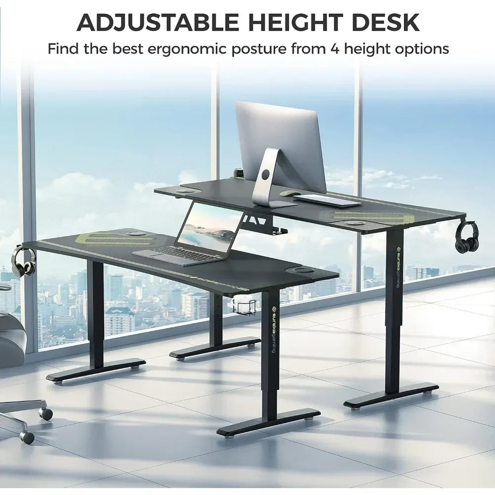 ANGDUO  63-Inch Adjustable Gaming Desk