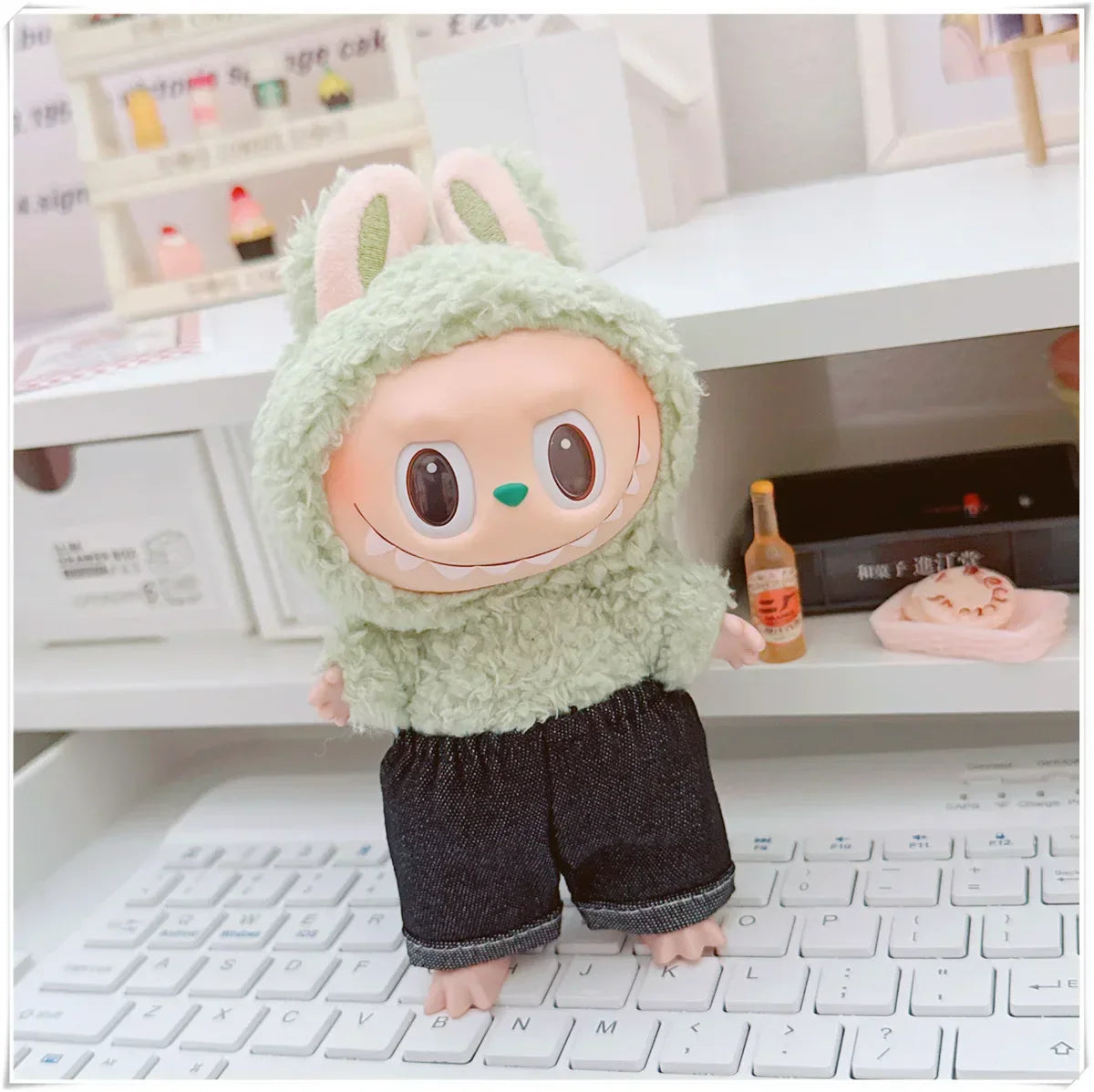 MINISO Labubu Korean Hoodie Outfit Set