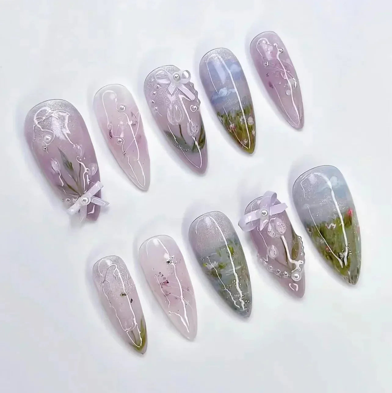 24Pcs Sweet Press-On Nail Set