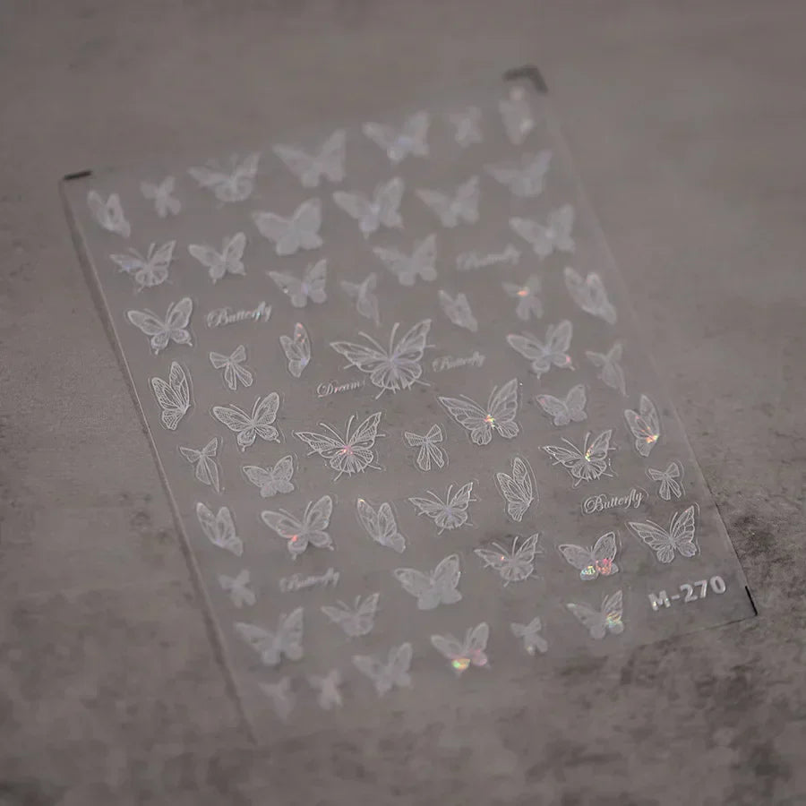 5D Spider Web Nail Sticker
