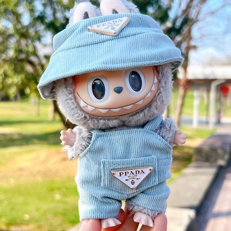 MINISO Labubu Corduroy Doll Outfit Set