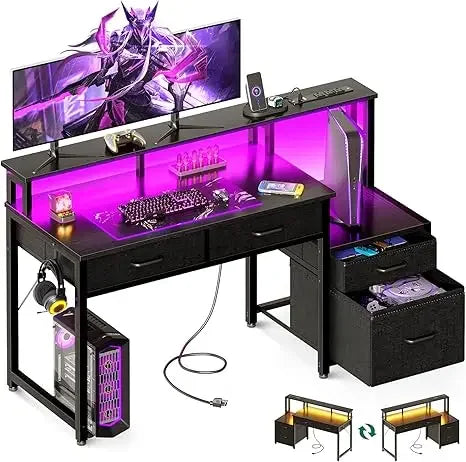 ANGDUO 48-Inch Reversible Computer Desk
