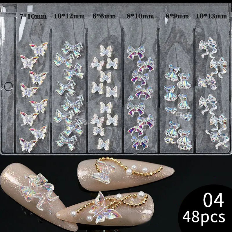 6Grids 3D Nail Art Decorations
