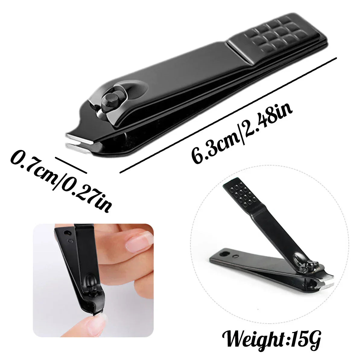 4Pcs Stainless Steel Nail Clipper Set