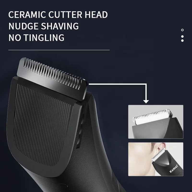 Kemei Waterproof Body Hair Trimmer