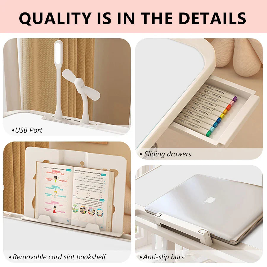 LIUSHADUOLA Foldable Adjustable Laptop Desk