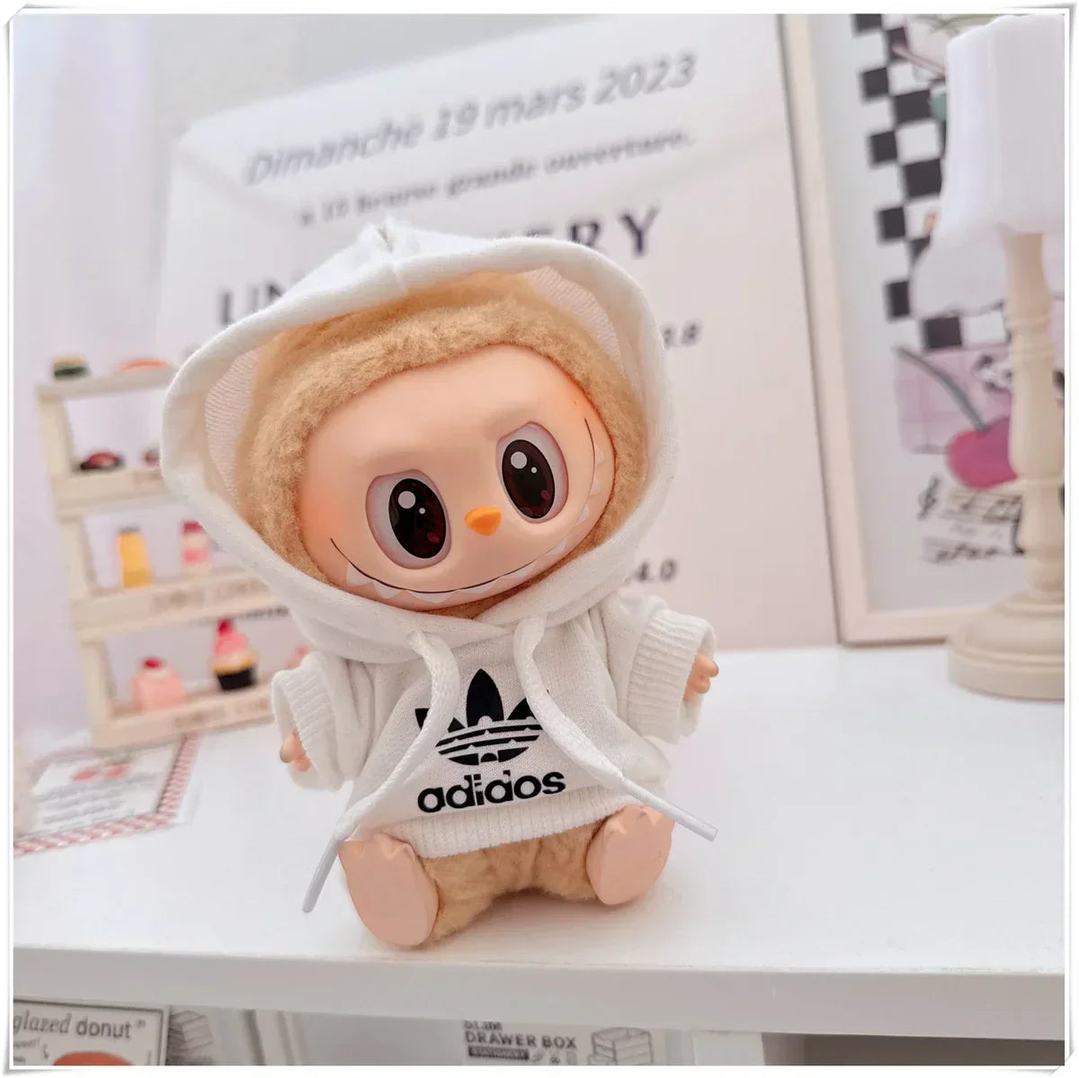 MINISO Labubu Korean Hoodie Outfit Set