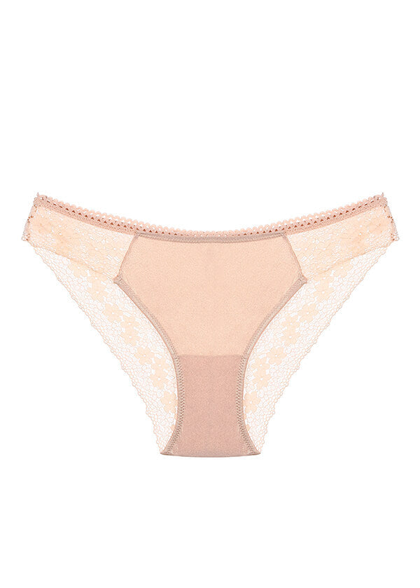 TEAGAN Floral Lace Shiny Sexy Hipsters