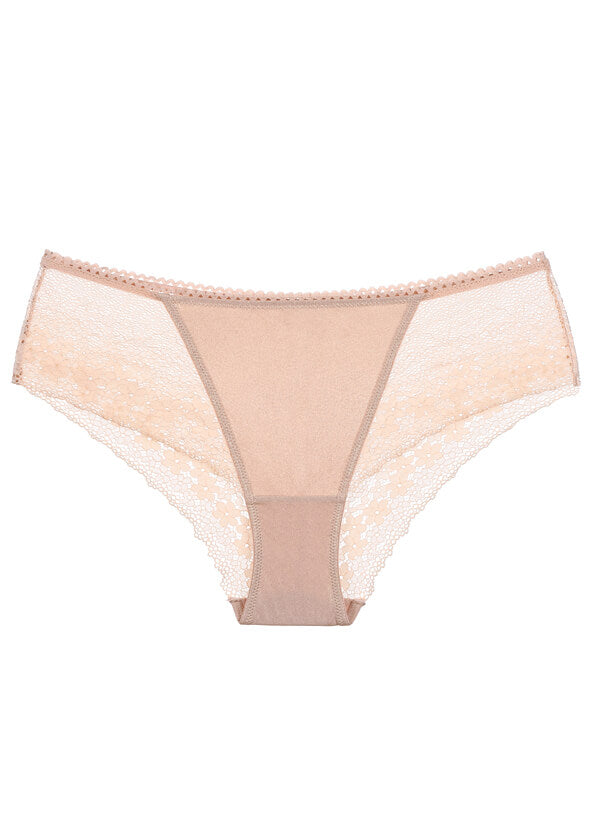 TEAGAN Floral Lace Shiny Sexy Shorty Panties