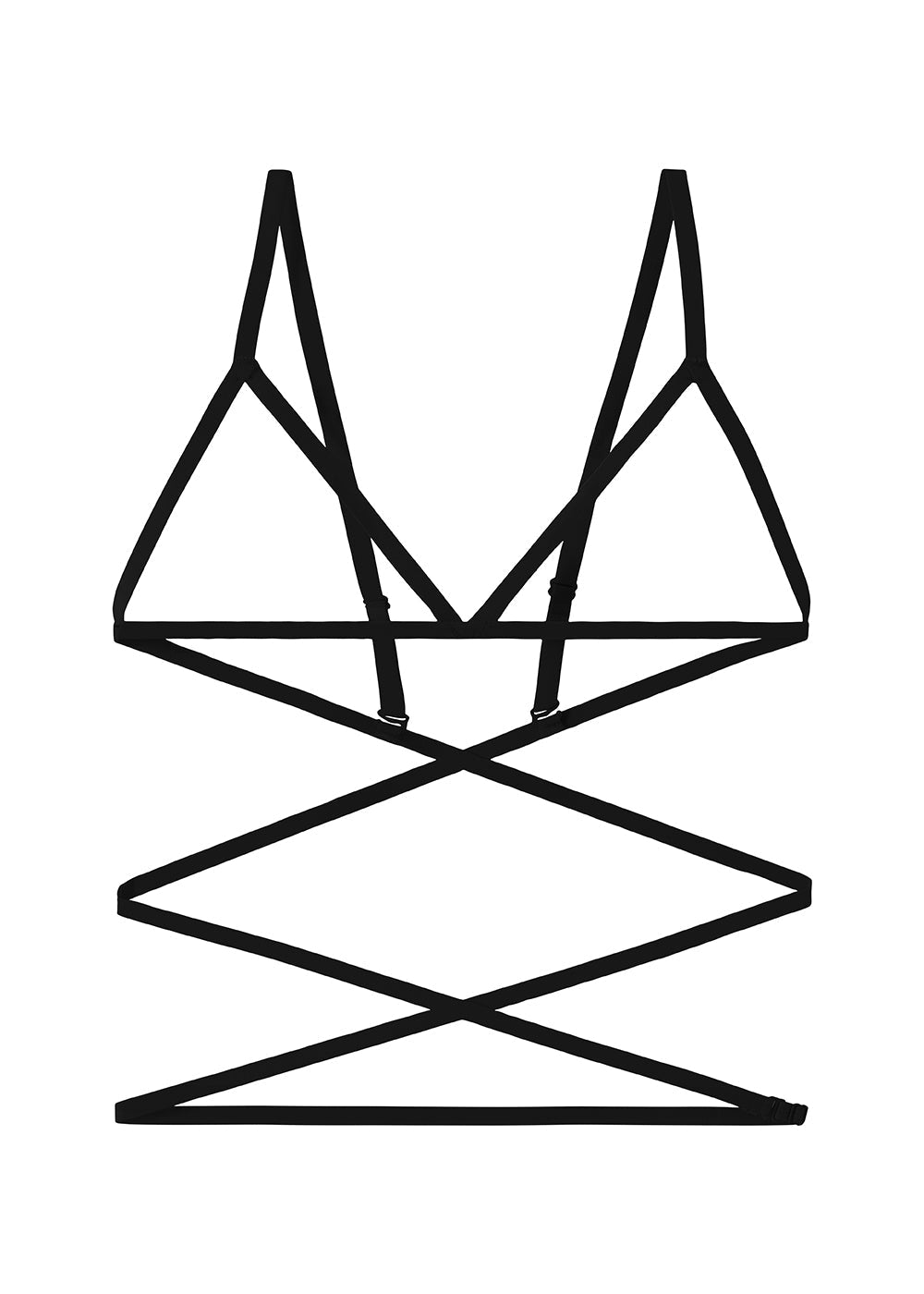 YIGOL Black Luxe Ouvert Bra