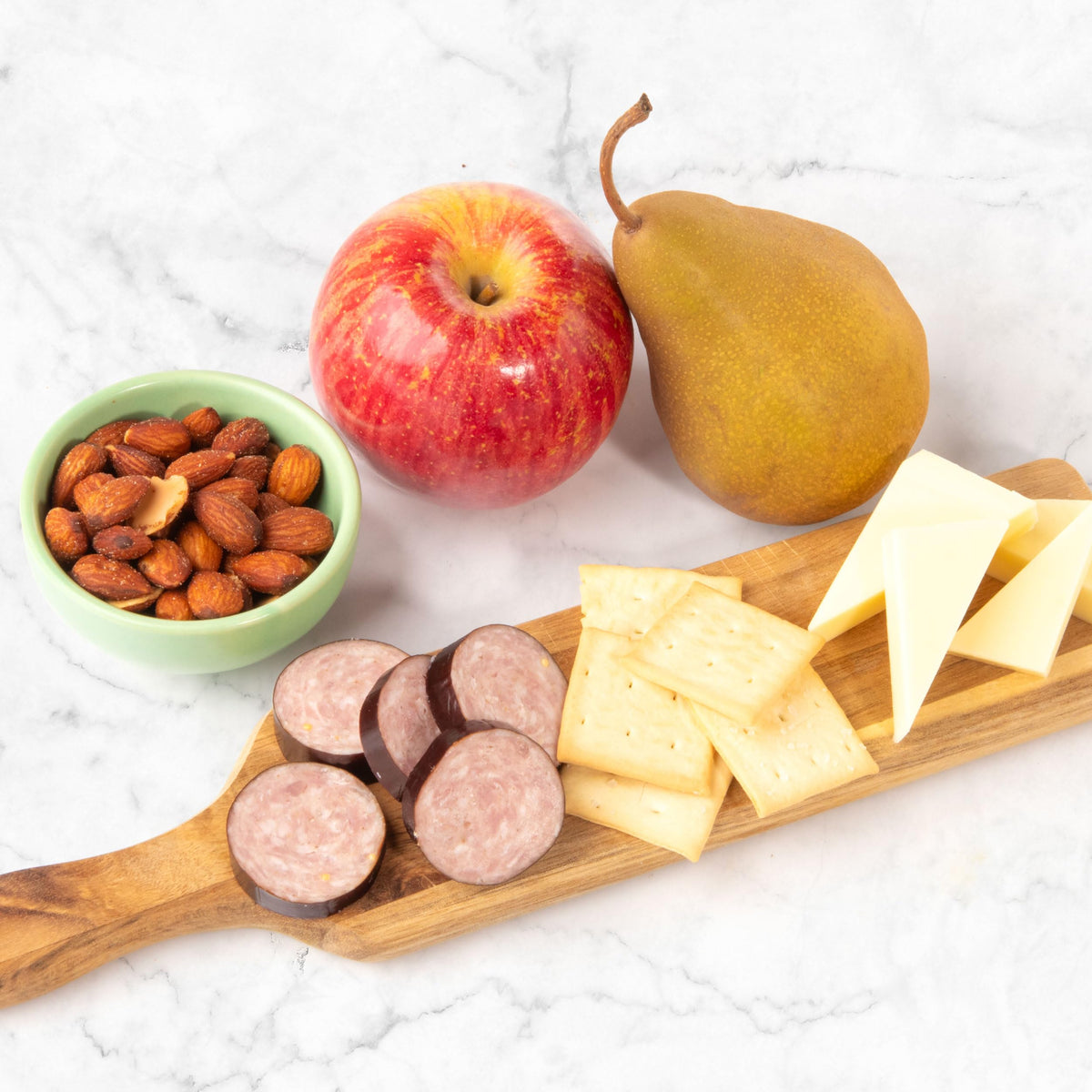 Fruitfully Cheese, Meat & Fresh Fruit Classic Gift Basket | A Gift Inside