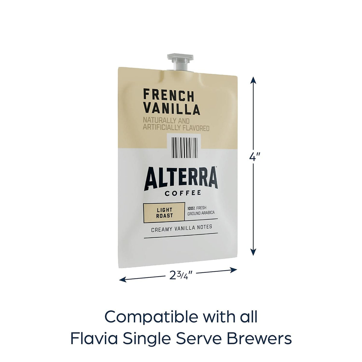 Alterra French Vanilla Decaf Coffee — 100 Freshpacks (MDKA183)