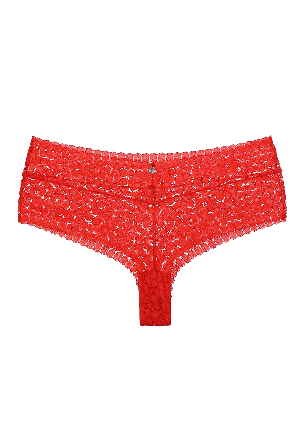AMINA Floral Lace Sweet Love Red Boyshorts