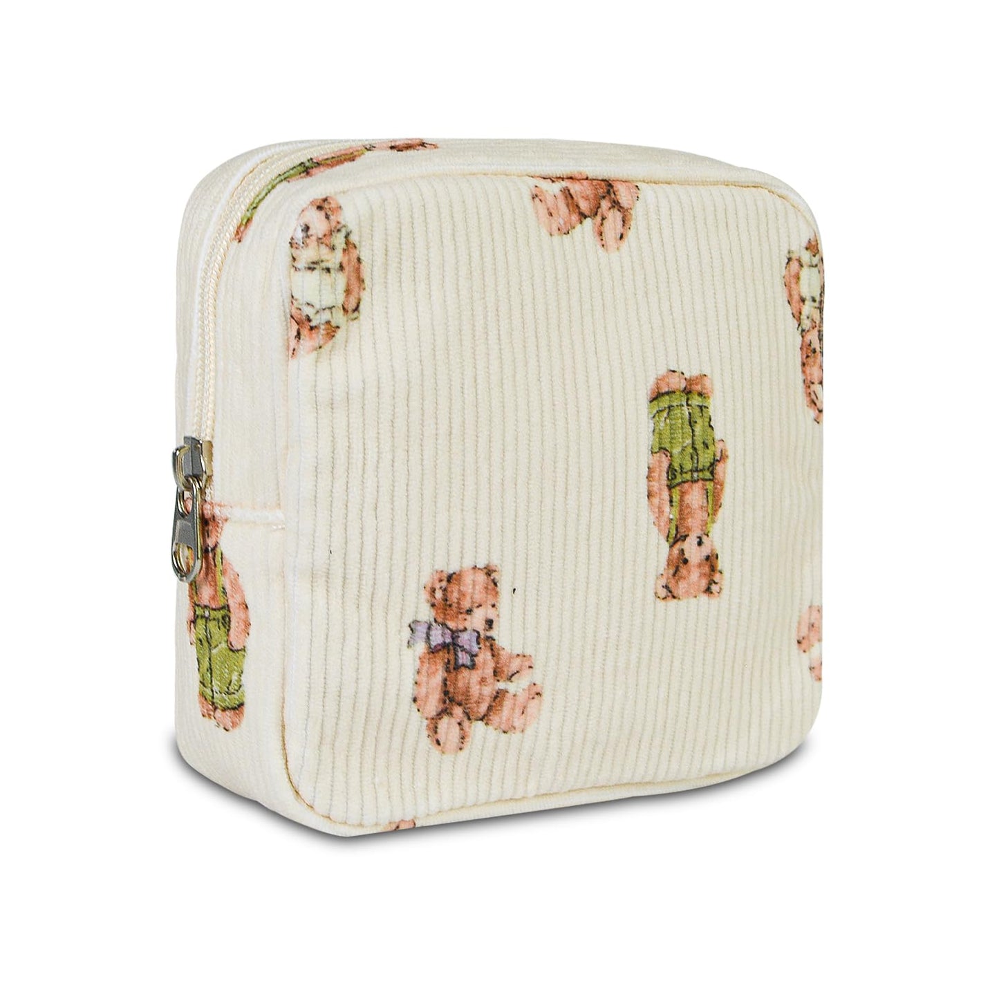 AMZMA Small Pouches for Purse Cute Mini Cosmetic Bag with Zipper Aesthetic Corduroy Makeup Bags Toiletry Bag