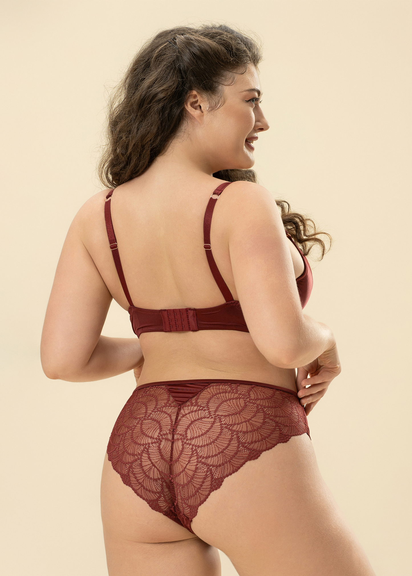 ANYA Plus Bronte Red Lace Lingerie