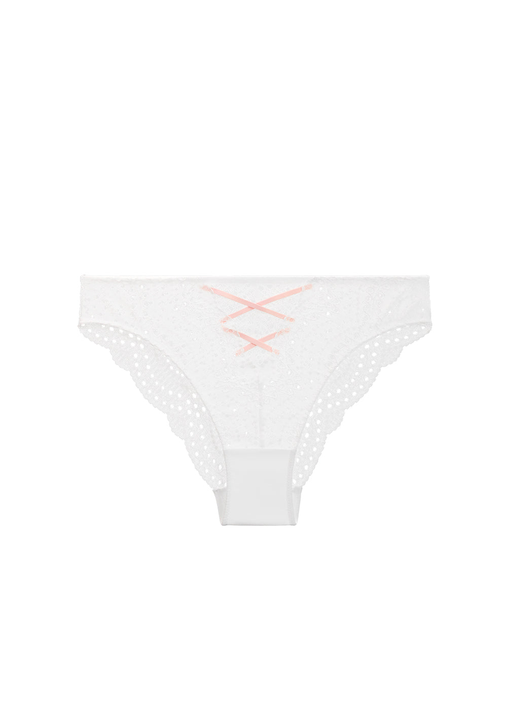 ARIA Seductive White Lace Brief Panties