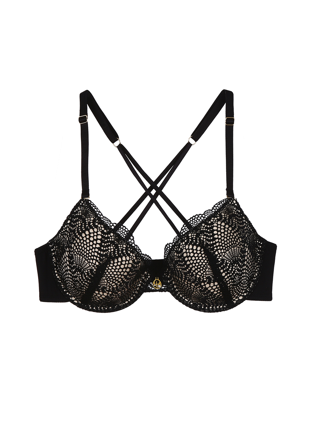 AURA Lace Convertible Back Molded Demi Bra