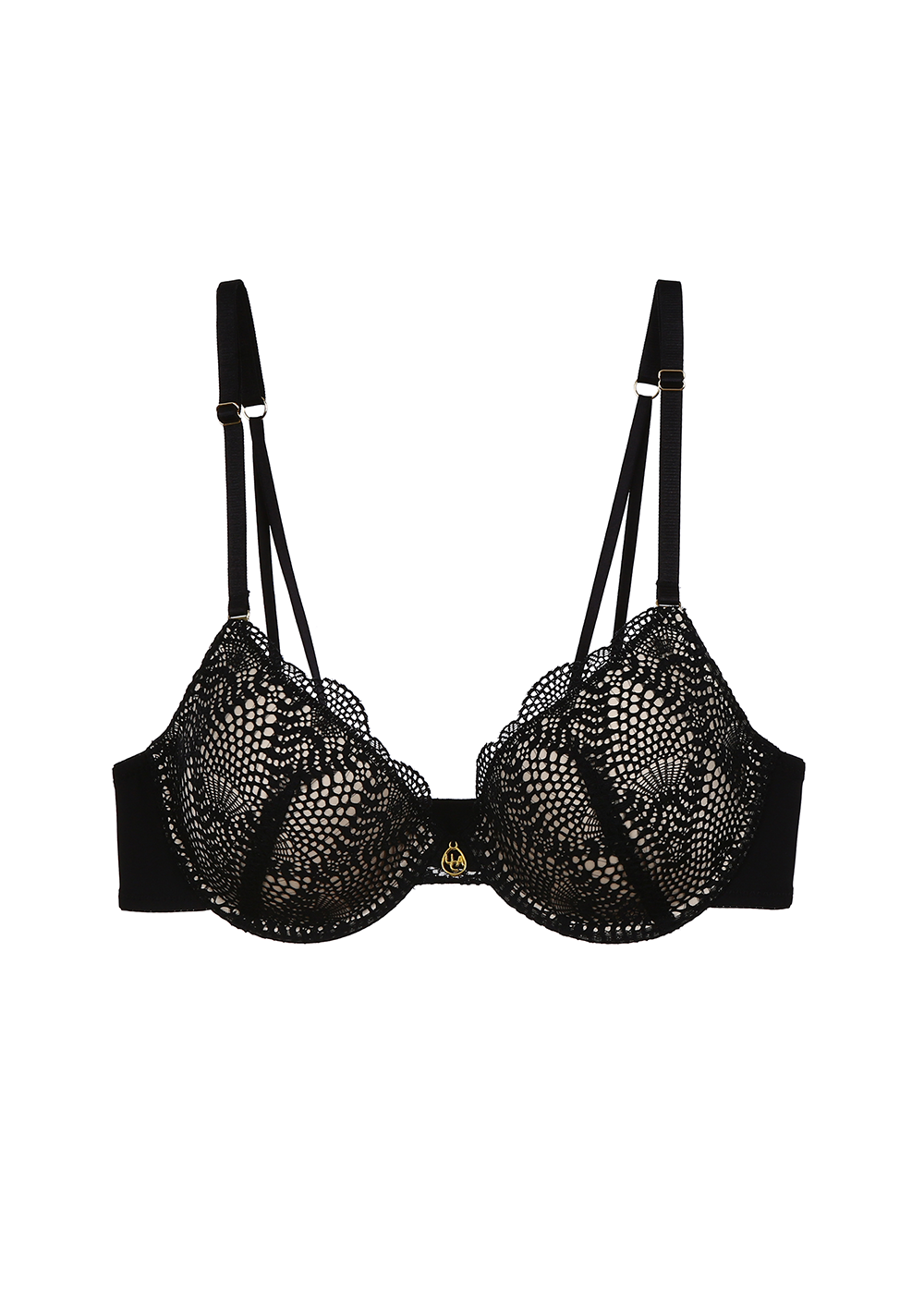 AURA Lace Convertible Back Molded Demi Bra