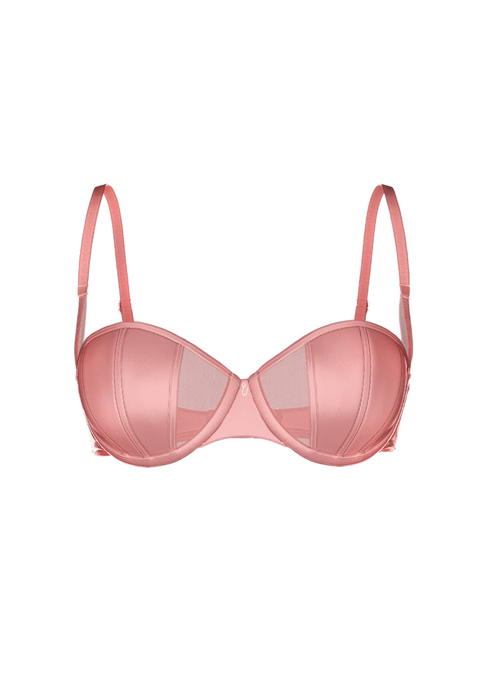 AVA Sexy Pink Underwired Demi Balconette Bra