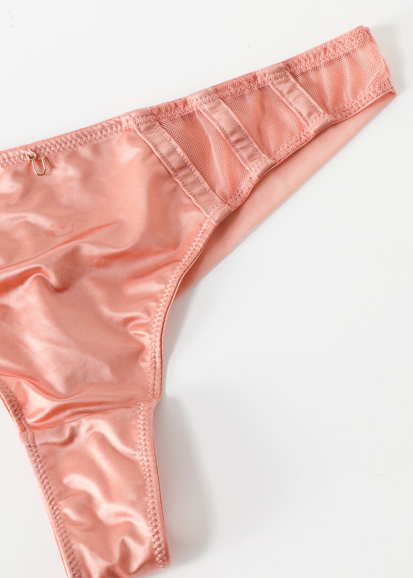 AVA Sexy Pink Mesh Tanga Panties