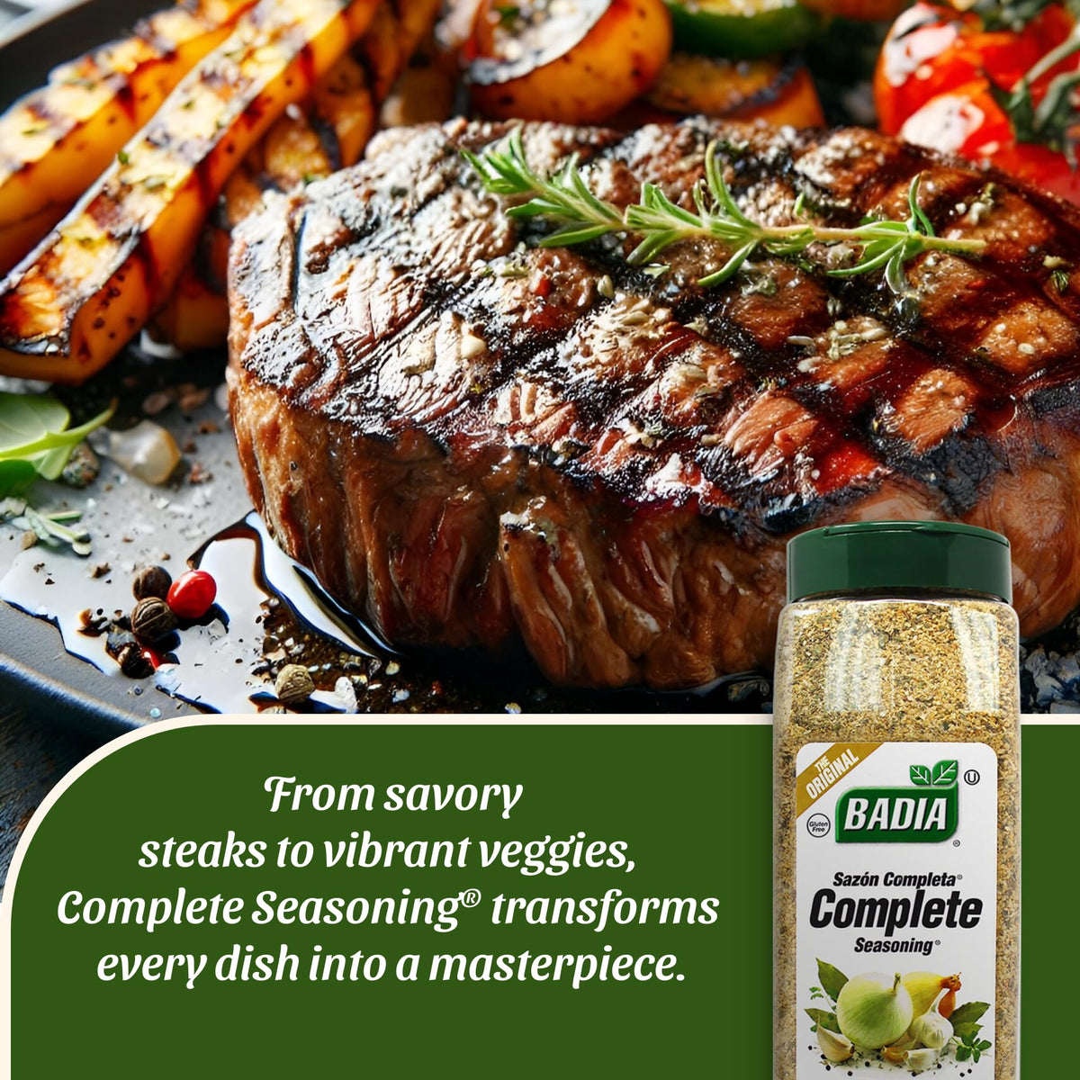 Badia Complete Seasoning, 28 oz (Pack of 6) - All-Purpose Spice Blend for Cooking, Grilling & Marinades