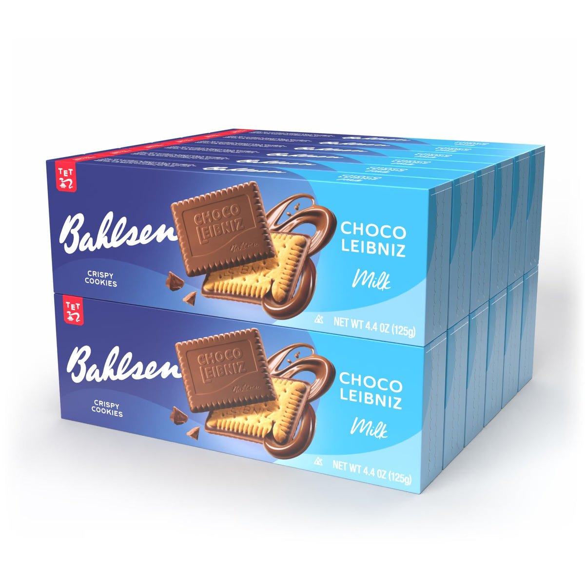 Bahlsen Choco Leibniz Milk Cookies (12 Boxes) – Leibniz Butter Biscuits with European Milk Chocolate